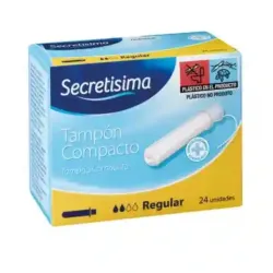 Tampones Menstruales Secretísima REGULAR cajas 24 unidades o sueltos