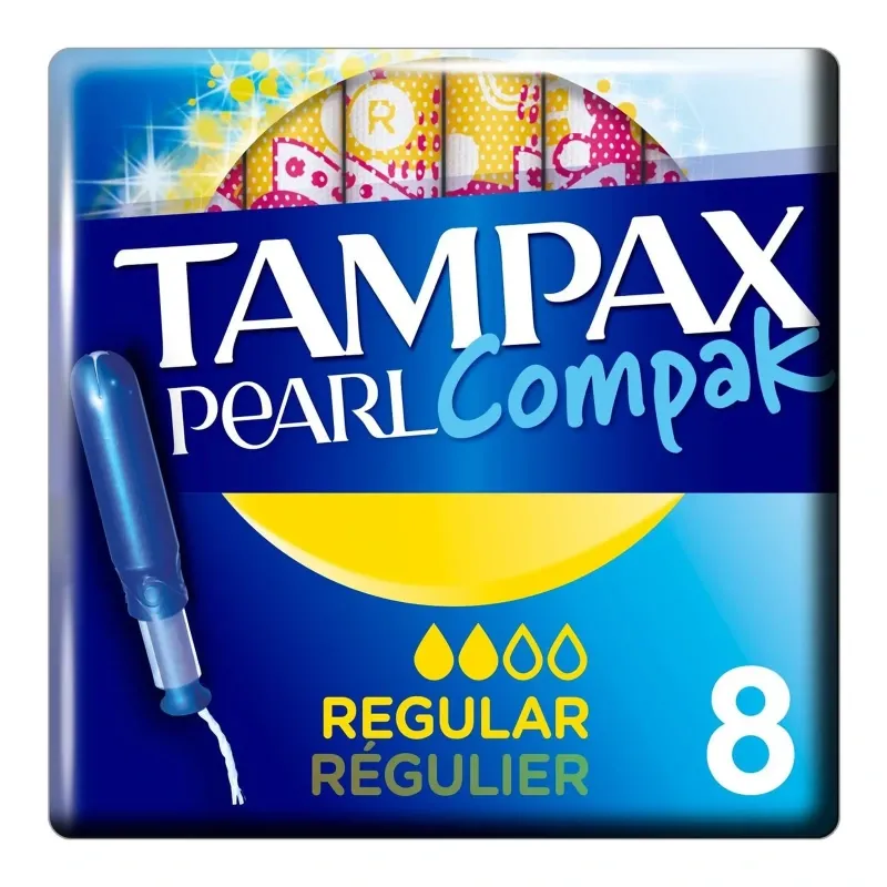 Tampones Menstruales Tampax Pearl Compak REGULAR por unidades (no cajas)