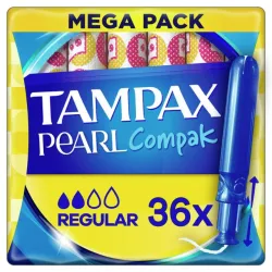 Tampones Menstruales Tampax Pearl Compak REGULAR por unidades (no cajas)