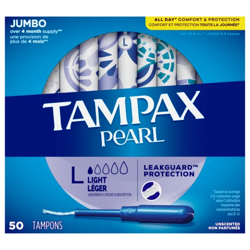 Tampones Menstruales Tampax Pearl LIGHT por unidades (no caja)