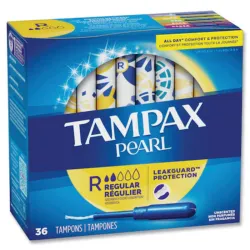 Tampones Menstruales Tampax Pearl REGULAR por unidades o cajas 18 unidades