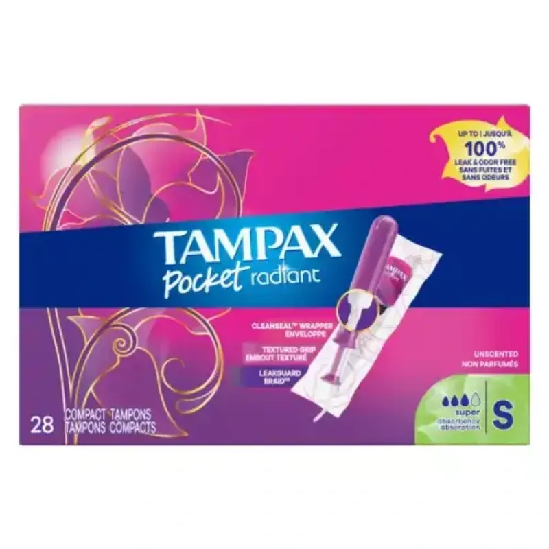 Tampones Menstruales Tampax Radiant SUPER por unidades (no cajas)