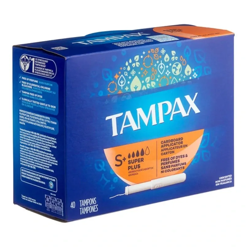 Tampones Menstruales Tampax SUPERPLUS caja de 40 unidades (no sueltos)