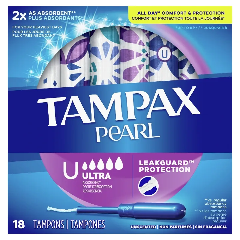 Tampones Menstruales Tampax Pearl ULTRA nivel superior por unidades (no cajas)