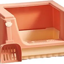 arenero para gatos semicerrado de plástico