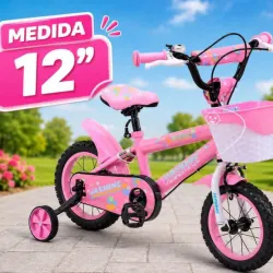 Bicicleta 12 con Canasta para Niñas