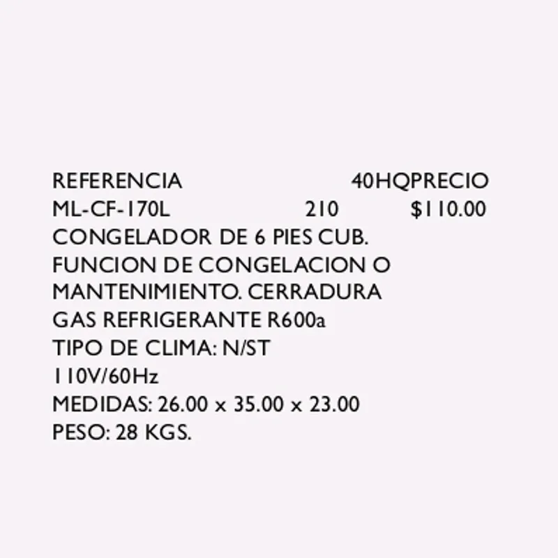 Congelador