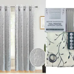 Cortina de Oscurecimiento con Estampado Foil