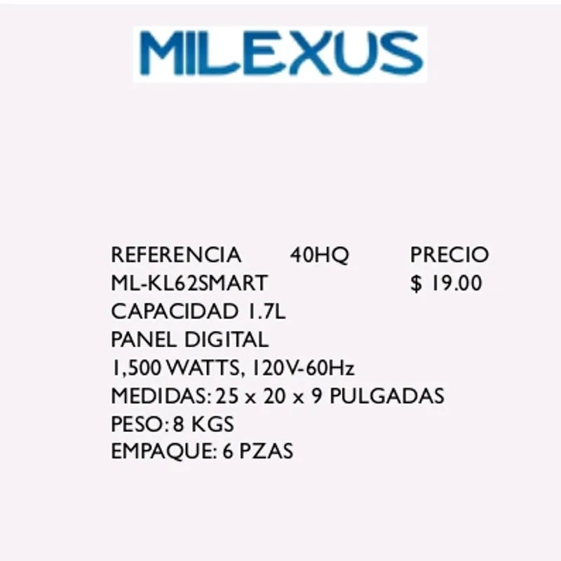 Hervidor de Agua Smart