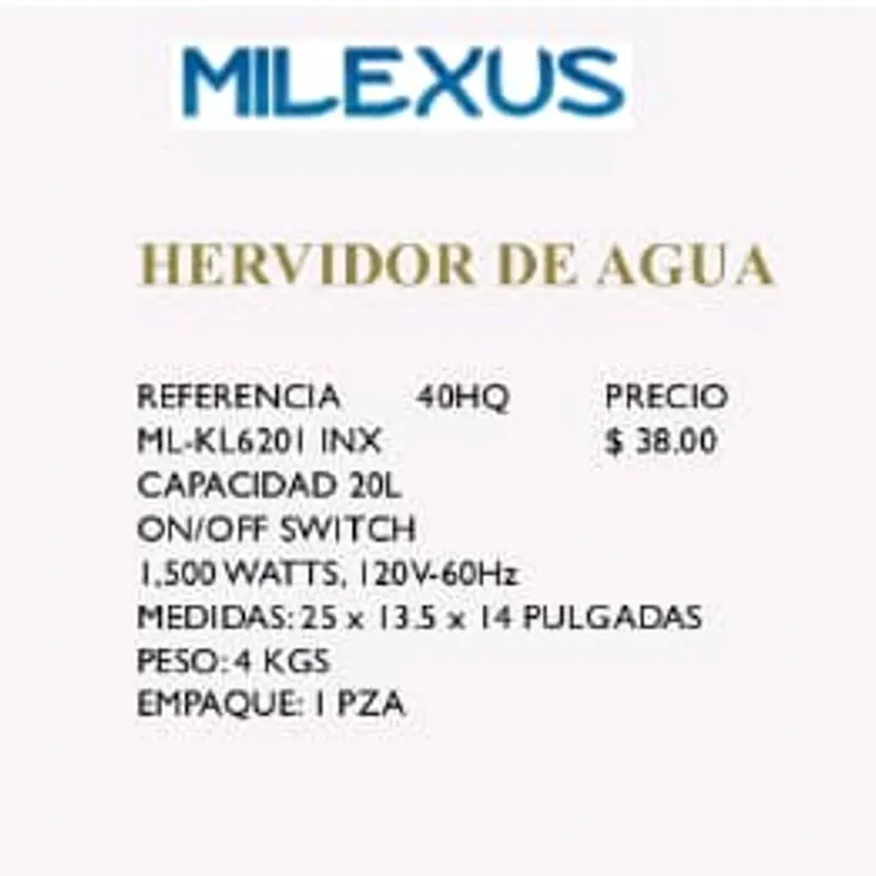 Hervidor de Agua