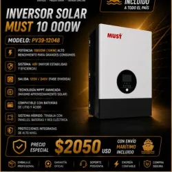Inversor Solar Must 10 000 W