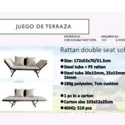 Juego de Terraza