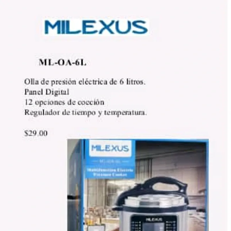 Olla de Presión 6 Lt