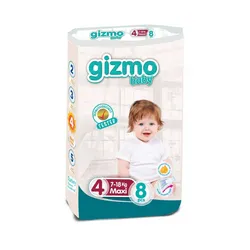 pañales Gizmo Baby Talla 4 (Maxi) de la presentación Mega Economy