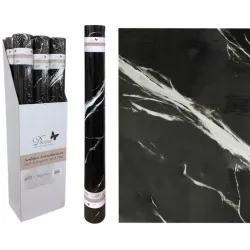 Papel Adhesivo Decorativo Mármol Negro