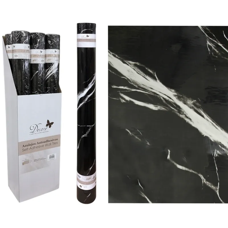Papel Adhesivo Decorativo Mármol Negro