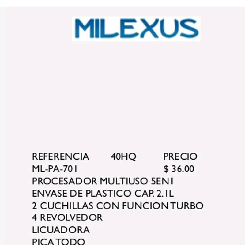 Procesador de Alimentos