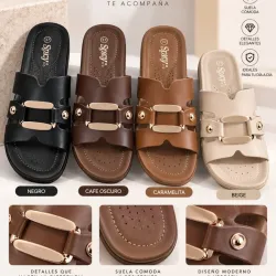 Sandalia Elegante Estilo Hermes con Hebilla