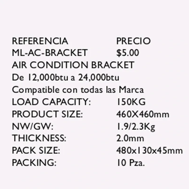 Soportes Para Compresores de Aires Acondicionados