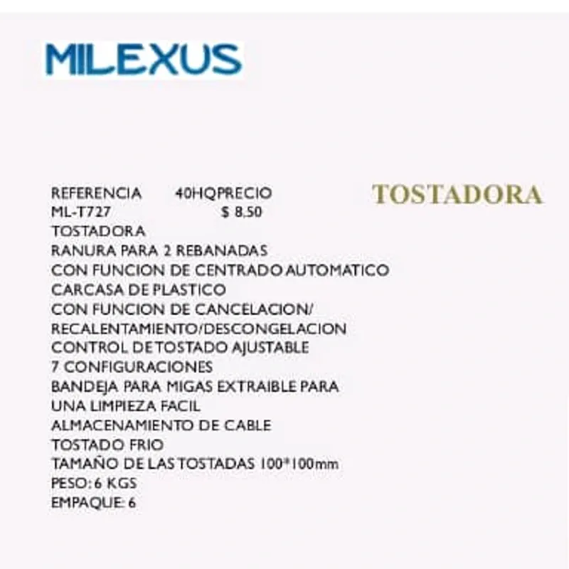 Tostadora