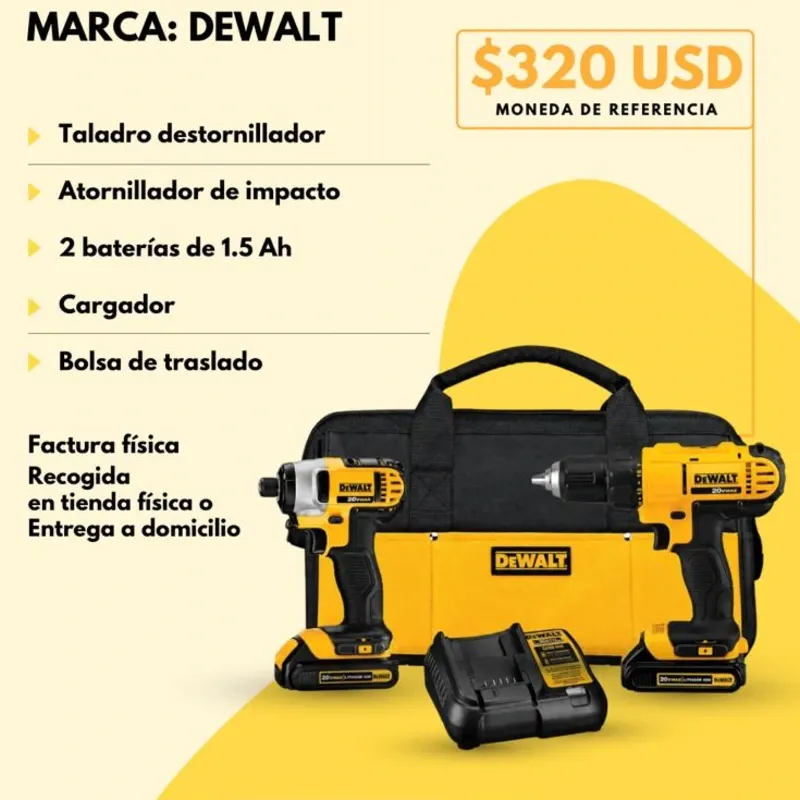 Combo de Perforación Inalambrico 20V MAX