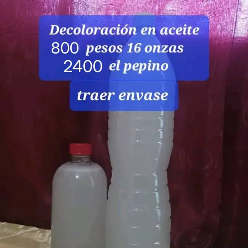 Decoloracion en aceite 