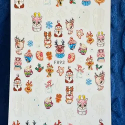 Calcomanías navideña F893