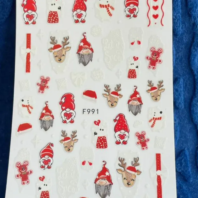 Calcomanías navideña F991