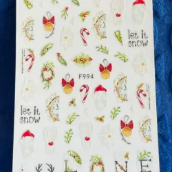 Calcomanías navideña F994