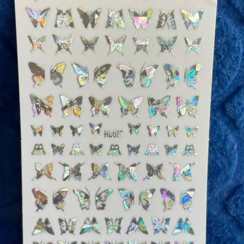 Calcomanías plateadas 07