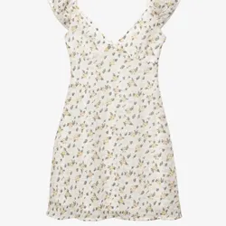 Vestido corto de flores