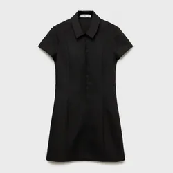 Vestido negro de cuello
