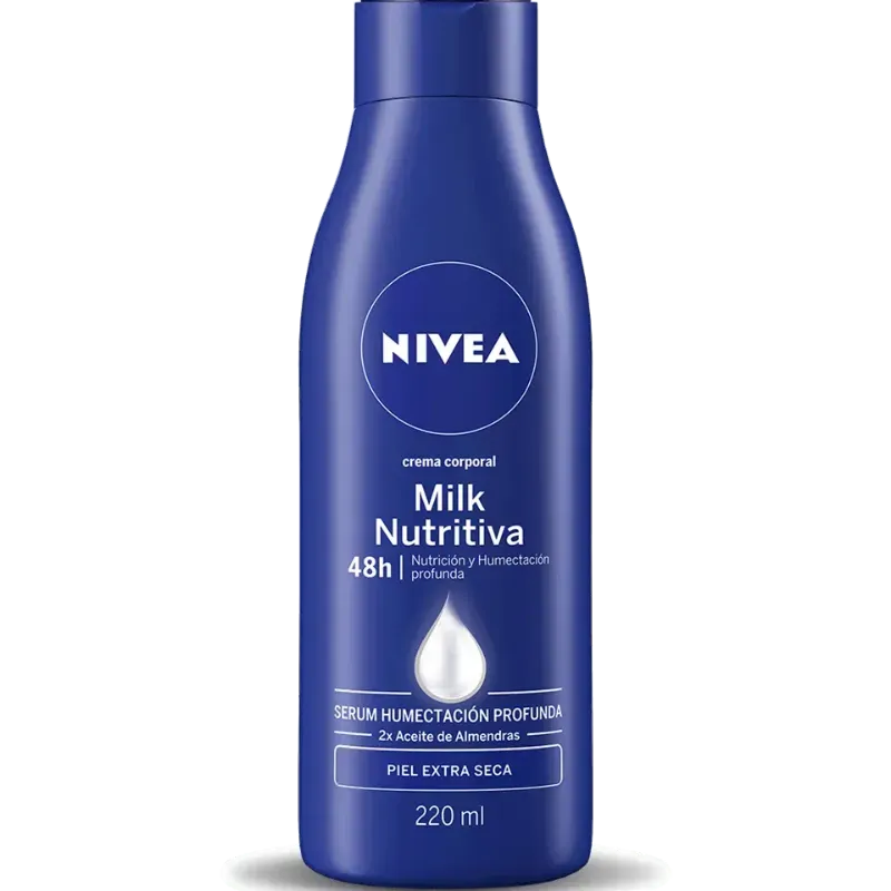 Crema Corporal Nivea Milk Nutritiva 220 ml