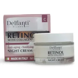Crema facial Hidratante Noche con Retinol y Colágeno Delfanti 50ml
