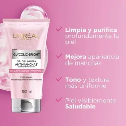 Gel de Limpieza Anti-Manchas Glycolic Bright L'oréal 150ml