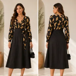Crema y negro
