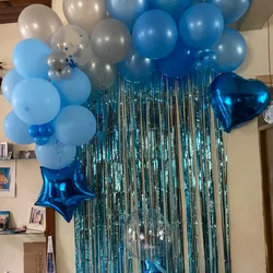 Decoración cumpleaños azul profundo 
