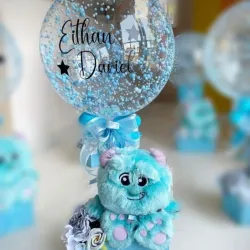 Regalo azul explosión 