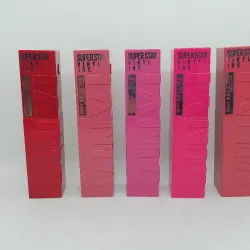 LABIAL LÍQUIDO BRILLANTE Super Stay Vinyl Ink Pinks (Rosas)