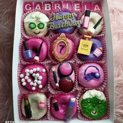 ✨🍩 Caja de 12 mini donas temática SPA✨