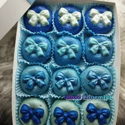 Caja de 12 minidonas 💙🩵