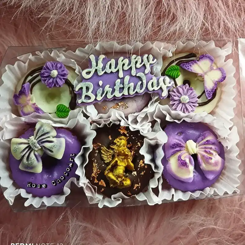 Caja de 6 minidonas personalizadas