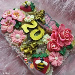 💐🐝Caja de bombones con flores y abejitas especial para cumpleaños🐝💐