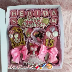Caja de bombones¡¡¡Happy Birthday!!! Ideal para quinceañera.