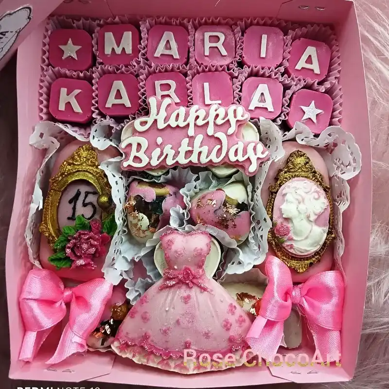 🎉Caja de bombones y paletas personalizadas para cumples🎉