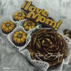 Caja ✨¡love Mom!✨ De chocolate oscuro