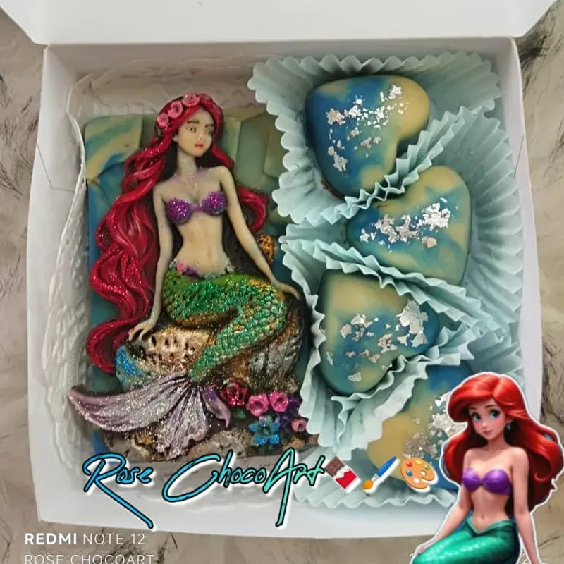 🧜🏻‍♀️Cajita de bombones temática "Sirenita Ariel"🧜🏻‍♀️