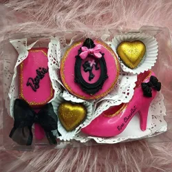 👠 Cajita personalizada con temática Barbie👑