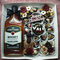 ✨🍫 Mega caja XXL de bombones y mini donas Happy Birthday✨🍫  PARA MUJER