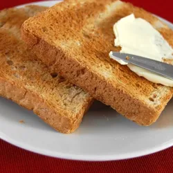 Tostadas con mantequilla